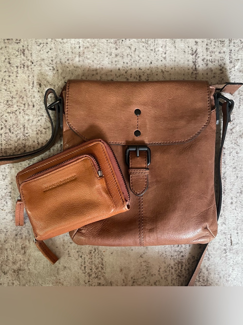 Milo brown small purse + Bonus leather Wallet .